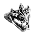 Miniatyrbild 1 av 4: Punk Öppen Ring Demon Samurai Retro Silver Ring Band Justerbar För Unga Människor