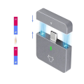 Pikkukuva 3 / 5: M.2 NVMe 2230 SSD -kotelo USB C -sovitin 10 Gbps USB3.2 Gen2 ulkoinen kotelo M2 2230 NVMe SN7:lle