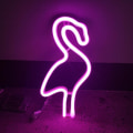 Pikkukuva 1 / 5: 1 kpl Neon-kyltti Flamingo Neon-valo Pöytäkoriste Flamingo Neon-seinäkoriste Led Neon-valot USB- tai paristokäyttöinen Vaaleanpunainen Yövalo Koristeluun
