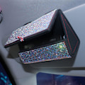 Miniatyrbild 3 av 5: Bling Solglasögonhållare för bilens solskydd, Kristaller Glittrande Bil Solskydd Solglasögonfodralhållare, Kristaller Glittrande Glasögon Glasögonfodral Förvaring