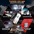 Miniatyrbild 3 av 4: 4x Fel T10 Glödlampa Canbus 3030 Smd Led Bil Parkeringsljus Vit 6000k