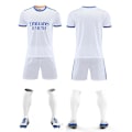 Miniatyrbillede 1 af 5: Tilpasset Retro Team Fodboldtrøje Sæt Mænds Børnetrøje Fodbold S（L，Real Madrid hjemme）