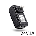 Miniatyrbild 5 av 5: PoE-injektor Power Adapter för Ipc-kamera Dc24V 1A Eu-kontakt