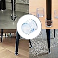 Miniatyrbild 2 av 4: 1/4/16 st transparenta bord- och stolsbenskydd i silikon, golvskydd