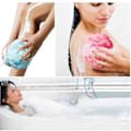 Miniatyrbild 5 av 5: 5 st Mesh Pouf Badsvamp, Badsvamp Dusch Loofah Bollar, Mesh Loofah Kropps Peeling Duschboll Slumpmässig Färg