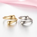 Miniatyrbillede 1 af 5: WABJTAM Minimalistiske Tåringe Sæt Simple Åben Tynd Ring Justerbar til Kvinder Piger（sølv，et par）