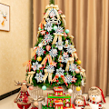 Miniatyrbild 3 av 5: 40 st julsnöflingor glitterprydnader julgransdekorationer fönsterdekorationer för hem semesterfest 4 tum, silver