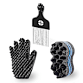 Miniatyrbild 1 av 5: Curl Sponge Set, Hårsvamp för Svarta Män, Twist Sponge Brush Set för Lockar, Hår