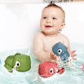 Miniatyrbild 1 av 3: 3-pack badleksaker för bebisar - Flytande uppdragbara dinosaurier, badleksaker för poolen, vattenlek, present, badleksaker för badkar, dusch, strand, spädbarn, småbarn, barn, pojkar, flickor