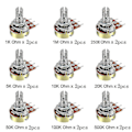 Miniatyrbild 3 av 4: 18-dels Wh148 Enkel Potentiometer Kit B1k/5k/10k/20k/50k/100k/1m