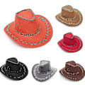 Miniatyrbild 3 av 3: Snygg Unisex Cowboyhatt i Konstläder Europeiska Mössor (orange)