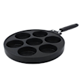 Miniatyrbild 5 av 5: Äggdumpling PoT non Stick Sjuhåls Stekt Äggkruka Tårta Form Röd Bönkaka Bakplåt