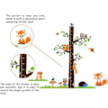 Miniatyrbild 3 av 5: 4 Ark/Set Cartoon Höjdväxtdiagram Väggdekal Räv Uggla Djur Självhäftande Cartoon Höjdväggdekal för Lekrum Barnkammare Sovrum Vardagsrum