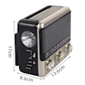 Miniatyrbild 2 av 4: Kökets radio, bärbar radio, kökets radio nostalgiradio med Bluetooth, enkel radio för seniorer. radio liten
