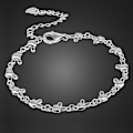 Miniatyrbild 5 av 5: 925 Sterling Silver Hjärta Armband Dam Smycken Present 20cm