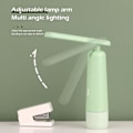 Miniatyrbild 5 av 5: Fällbar sängbordslampa med justerbar LED-läslampa, USB-uppladdningsbar bordslampa, dimbar skrivbordslampa (gul)