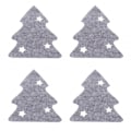 Miniatyrbild 1 av 5: 8 Bestickpåsar, Julfilt Besticksunderlägg Servispaket Mode Bestickpaket Underlägg Kustfartyg Semesterfest Borddekoration (grå, C)