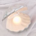 Miniatyrbild 4 av 5: Pärla Sjöjungfru Skal Nattlampa Färgförändrande Lampa Konst Sovrum Skrivbord Dekor