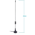 Miniatyrbilde 2 av 5: Fm Radioantenne 75 Ohm F-adapter Antenne Magnetisk Base Med 5 Meter Forlengelseskabel