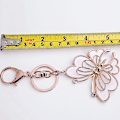 Miniatyrbillede 3 af 5: Rose Gold Tone Sød Sommerfugl Taske Charm Nøglering Bilnøglering med Nøgleringe til Kvinder Piger Gaver
