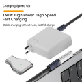 Miniatyrbild 3 av 4: Magnetisk strömadapter för Macbook Pro Air, magnetisk laddningsadapter av typ C, typ C 140w Pd snabbladdningsadapter för Macbook Pr - Snngv