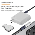 Pikkukuva 3 / 4: Magneettinen virtalähdesovitin Macbook Pro Airille, tyypin c magneettinen lataussovitin, tyypin c 140w Pd nopea lataussovitin Macbook Pr - Snngv
