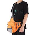 Miniatyrbillede 3 af 5: 2024 Polyester Multifunktionel Fiskegrej Crossbody Taske med Justerbare Skulderstropper (Orange)