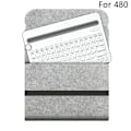 Miniatyrbild 1 av 3: Reseväska i Filt för Bärbar Tangentbord, Flexibel Väska för Logitech K380 K480