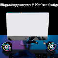 Miniatyrbild 4 av 5: Datorhögtalare PC Skrivbord Bärbara högtalare RGB-ljus USB-driven volymkontroll för PC/bärbara datorer/stationära datorer/spelmaskin