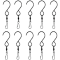 Miniatyrbild 1 av 5: Swivel Hook Clips, 10-pack roterande rostfria S-krokar Swivel Hooks Clips