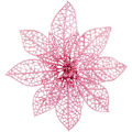 Miniatyrbild 1 av 4: 10 st Rosa Glittrande Julstjärnor Julkulor, Glittriga Julstjärnebuskar Juldekorationer För Jul/semester/säsong/bröllop