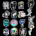 Miniatyrbillede 2 af 5: Stickers til Hydro Flask, 50 stk. søde astronaut vinyl stickers til Hydroflask vandflasker bærbar computer skateboard bil kofanger, vandtætte klistermærker f