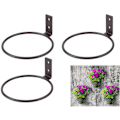 Miniatyrbild 1 av 5: Väggmonterad blomkrukehållare, väggmonterad blomkrukehållare ring växtupphängare för utomhus/inomhus heminredning