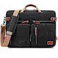Miniatyrbild 1 av 5: (Nylon Svart, 17,3 tum) Konvertibel Ryggsäck Messenger Väska Axelväska Laptopfodral Handväska Business Portfölj Multifunktionell Reseryggsäck Passar 17,3