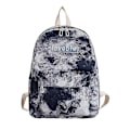 Miniatyrbillede 1 af 5: Special-interest Design Tie-dyed Canvas Rygsæk Lille Frisk Casual Rygsæk Til Kvinder（Mørkeblå）