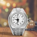 Miniatyrbild 4 av 4: Wabjtam Finger Ring Watch Shape Stretchy Unisex Pointer Round Dial Quartz Watch Ring För Cocktail Party