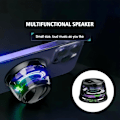 Pikkukuva 2 / 7: Mini Bluetooth-kaiutin G200, Monitoiminen magneettinen Bluetooth-kaiutin, Pieni langaton kaiutin, jossa on sisäänrakennetut magneetti ja monivärinen RGB-valo (musta)