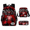 Miniatyrbild 2 av 5: 3pcs Set Skibidi Toalett Mochila Titan Högtalare Man Barn Ryggsäck Pojke Anime Resväska Förvaring Väska Bokväskor Cosplay Väska -ZHENV（1）