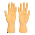 Miniatyrbild 4 av 5: Flexibel träningshandmodell för övning, nagelsalong träningshandmodell kan sätta in nagelbitar för att bära handskar armband ring display undervisning (gul)(2p