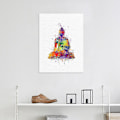 Miniatyrbillede 4 af 5: Wekity Buddha, Lotus Og Mudra Vægkunst Lærredstrykplakat, Enkelt Mode Vandfarve Kunsttegning Indretning Til Hjem Stue Soveværelse Kontor (sæt Af 3