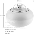 Miniatyrbild 5 av 5: 400ml Luftfuktare för Hushåll, Nattlampa Kall Dimma Luftfuktare, Automatisk Timer Av, Automatisk Avstängning Utan Vatten, Tystgående Luftfuktare, sui