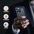 Miniatyrbild 3 av 5: Designad för iPhone 13 Pro Max, Militärt Fallskydd Transparent Matt Skal Passar för iPhone 13 Pro Max 6,7 Tum, Gudian-serie, Blå