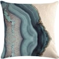 Miniatyrbild 4 av 5: Dekorativa Kuddfodral Vattentäta 45 x 45, 4-pack Utomhus Inomhus Kuddfodral, Geometriska Blå Kuddfodral Teal för Bänk Soffa Vardagsrum Deco