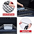 Miniatyrbillede 4 af 5: Heavy Duty Cargo Net, Justerbar Elastisk Bagagerumsnet med 4 Metal Kroge, Universal Dobbeltlags Opbevaringsarrangør, Automotive Cargo Nets til SUV, C