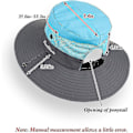 Miniatyrbillede 3 af 5: Dame Solhat Sommer Bucket Hat UV-beskyttelse Foldbar Mesh Bredskygget Hatte Til Strand Udendørs Fiskeri Rejser Vandreture