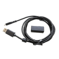Miniatyrbillede 1 af 5: Flettet USB-musekabel Sort opladningsledning Museadapter til Logitech G502