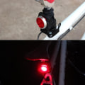 Miniatyrbilde 3 av 5: 2 stk sykkel frontlykt baklykt 4 moduser USB oppladbar sykling lys sykkel lys utendørs vanntett front bak klips lys lampe