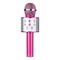 Miniatyrbild 1 av 2: Bluetooth trådlös karaoke mikrofon med flerfärgad LED-lampa, handhållen mikrofon för barn/vuxna att sjunga, kompatibel med Android/iOS/