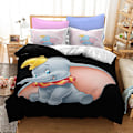 Miniatyrbild 1 av 2: 3D Digitaltryck Dumbo Barn Hemtextil Sängkläder Tredelad Set XFX4 180*200cm -ZHENV（180*200cm）