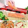 Miniatyrbild 4 av 5: Multifunktionell grönsaksskärare Mandolin Slicer 6 blad Rivjärn Potatisskalare Köksredskap